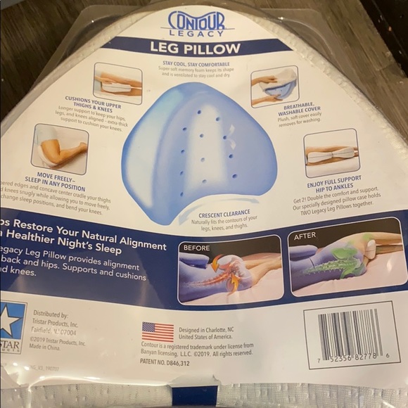✅ NWT Brand New Sealed Contour Legacy Knee Support Comfort Sleeping Pillow - Picture 4 of 5